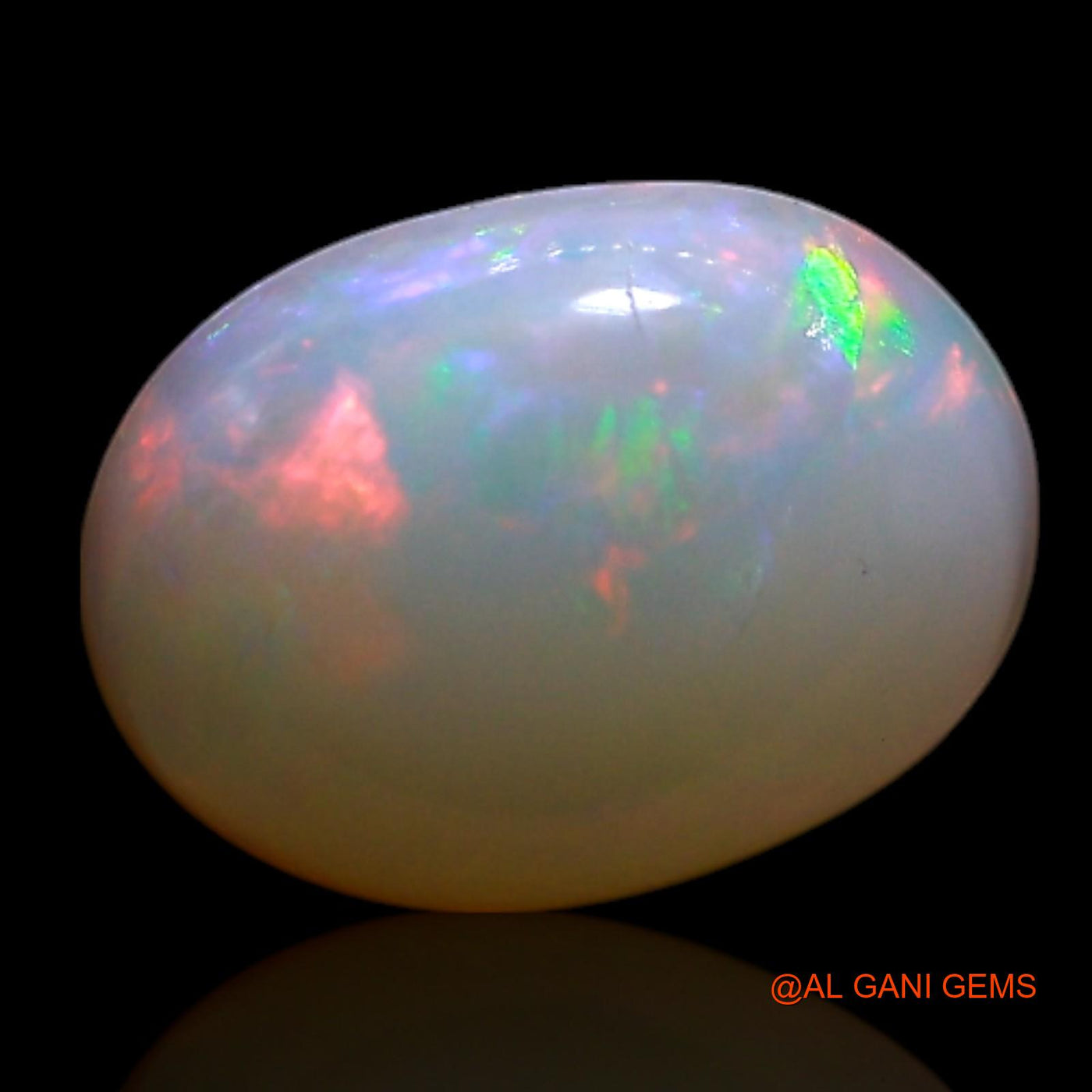 Natural Fire Opal Gemstone 1.00 Cts Loose Oval Cabochon From Australia 8x6x3 mm AG-317