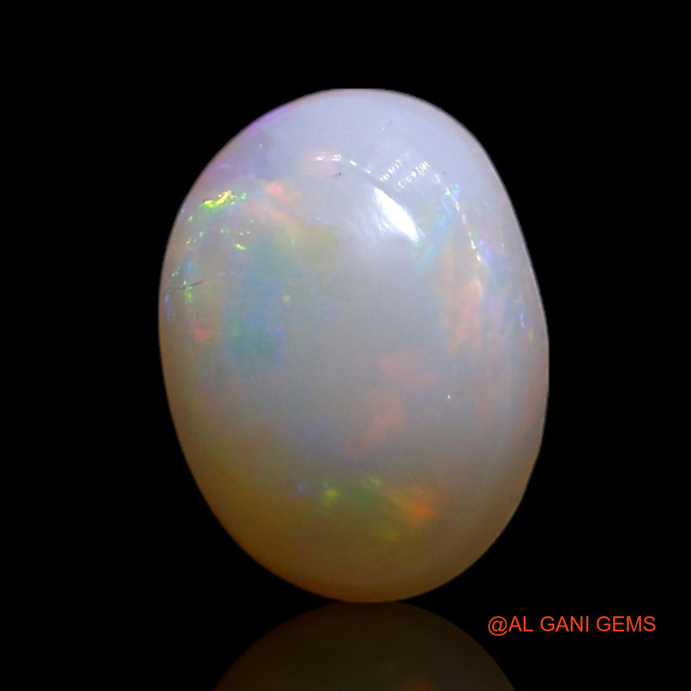 Natural Fire Opal Gemstone 1.00 Cts Loose Oval Cabochon From Australia 8x6x3 mm AG-317