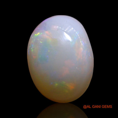 Natural Fire Opal Gemstone 1.00 Cts Loose Oval Cabochon From Australia 8x6x3 mm AG-317