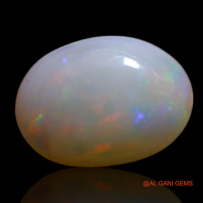 Natural Fire Opal Gemstone 1.00 Cts Loose Oval Cabochon From Australia 8x6x3 mm AG-317
