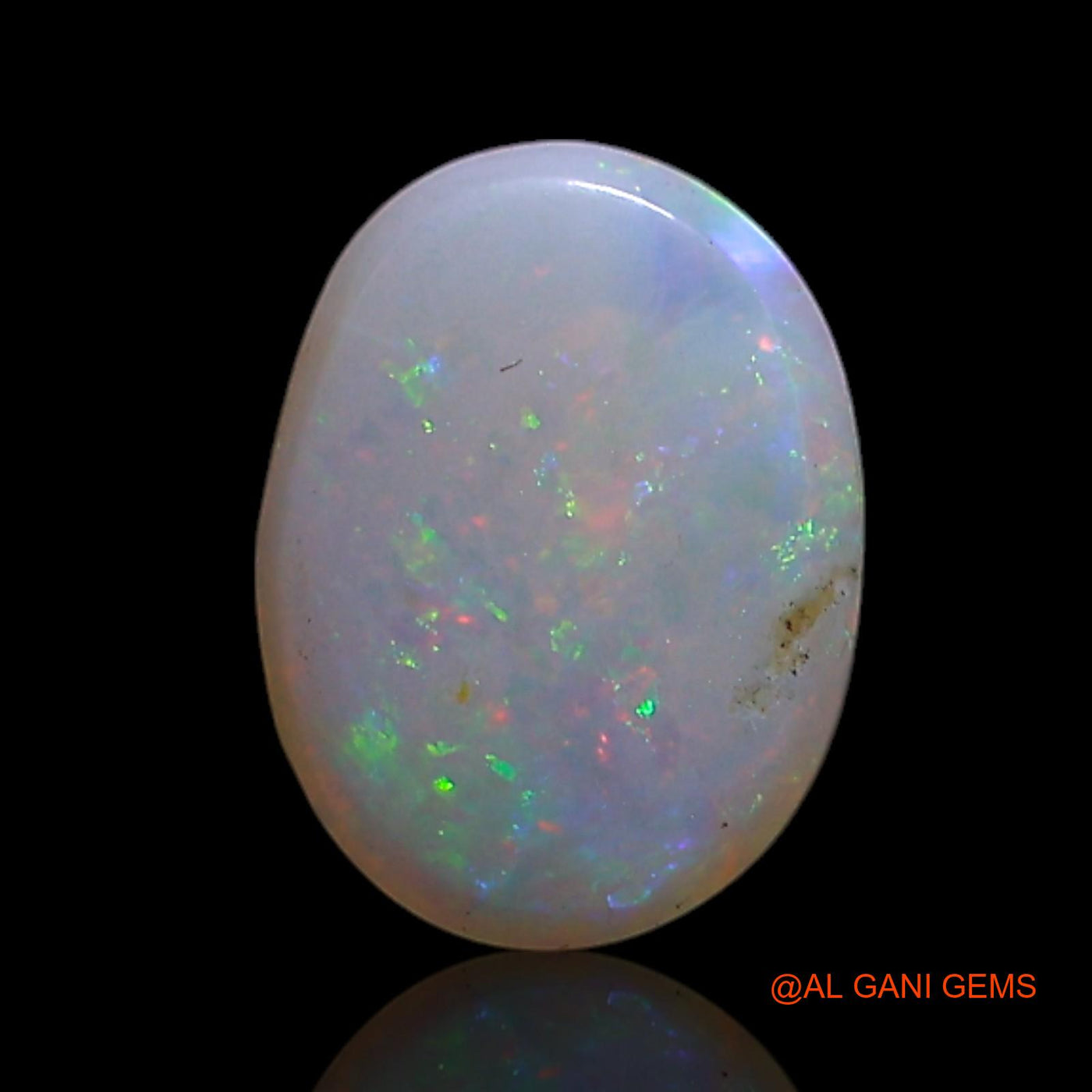 Natural Fire Opal Gemstone 1.00 Cts Loose Oval Cabochon From Australia 8x6x3 mm AG-317