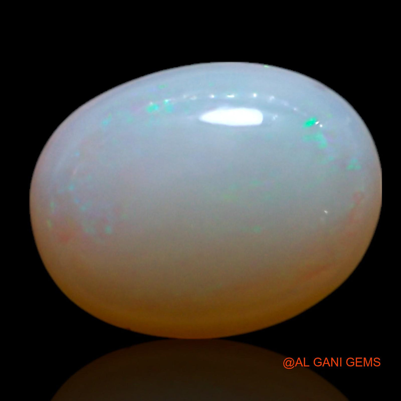 Natural Untreated Fire Opal Loose Gemstone Oval Cabochon From Australia 0.85 Cts 8x6x2 mm AG-319