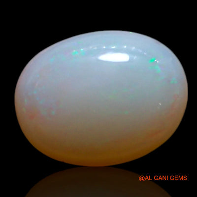 Natural Untreated Fire Opal Loose Gemstone Oval Cabochon From Australia 0.85 Cts 8x6x2 mm AG-319