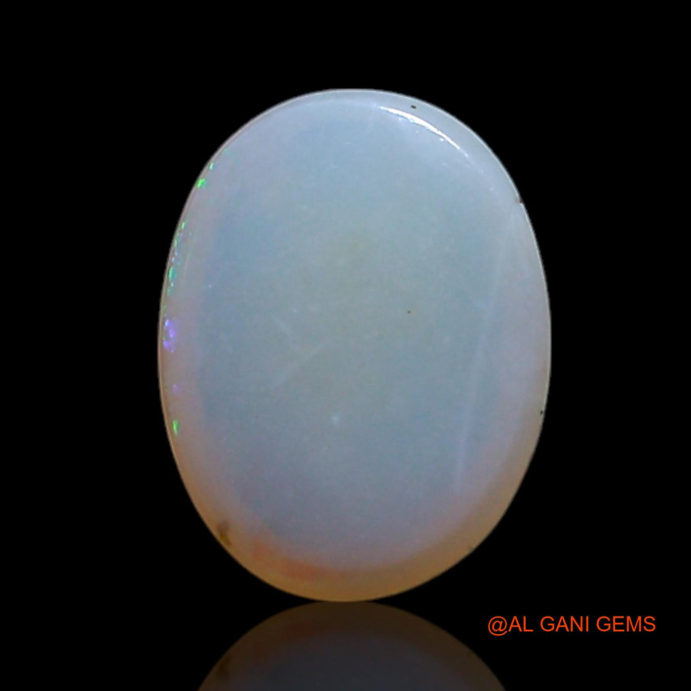 Natural Untreated Fire Opal Loose Gemstone Oval Cabochon From Australia 0.85 Cts 8x6x2 mm AG-319