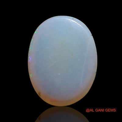 Natural Untreated Fire Opal Loose Gemstone Oval Cabochon From Australia 0.85 Cts 8x6x2 mm AG-319