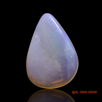 1.00 Cts Natural Australian Fire Opal Loose Gemstone Pear Cabochon 12x8x1 mm AG-31