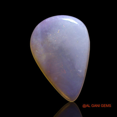 1.00 Cts Natural Australian Fire Opal Loose Gemstone Pear Cabochon 12x8x1 mm AG-31