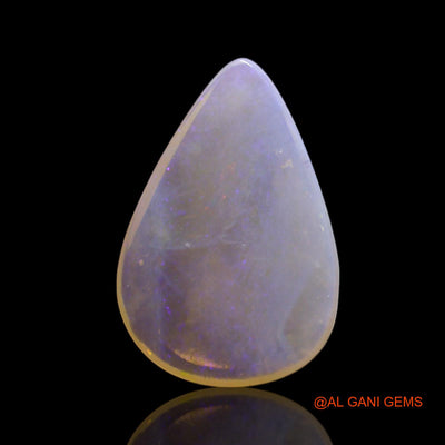 1.00 Cts Natural Australian Fire Opal Loose Gemstone Pear Cabochon 12x8x1 mm AG-31