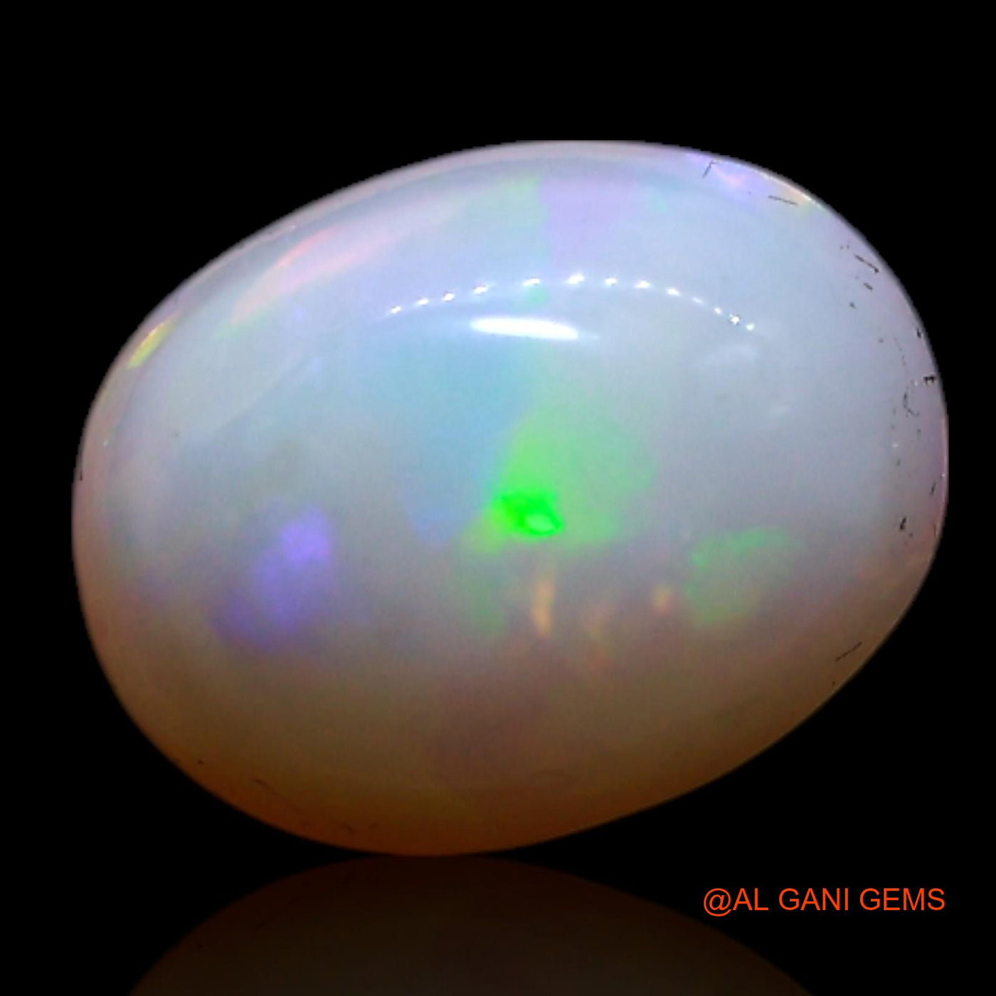 0.90 Cts Natural Australian Fire Opal Oval Cabochon Loose Gemstone For Jewelry 7x5x3 mm AG-320
