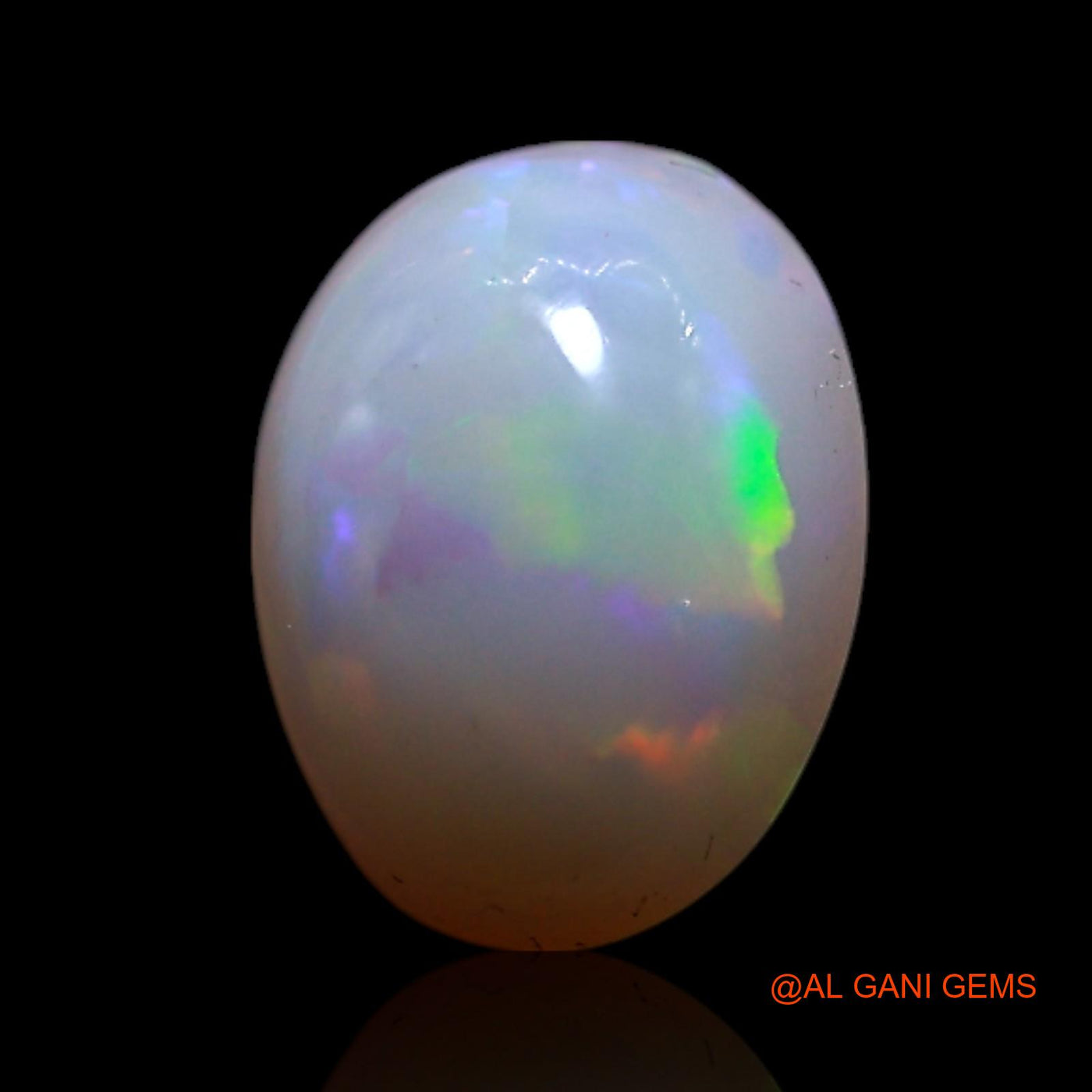 0.90 Cts Natural Australian Fire Opal Oval Cabochon Loose Gemstone For Jewelry 7x5x3 mm AG-320
