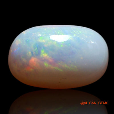 Natural Untreated Fire Opal Loose Gemstone Oval Cabochon From Australia 1.00 Cts 8x4x3 mm AG-322