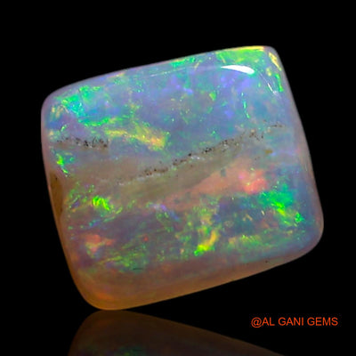 1.00 Cts Natural Australian Fire Opal Loose Gemstone Square Cabochon 6x5x2 mm AG-323