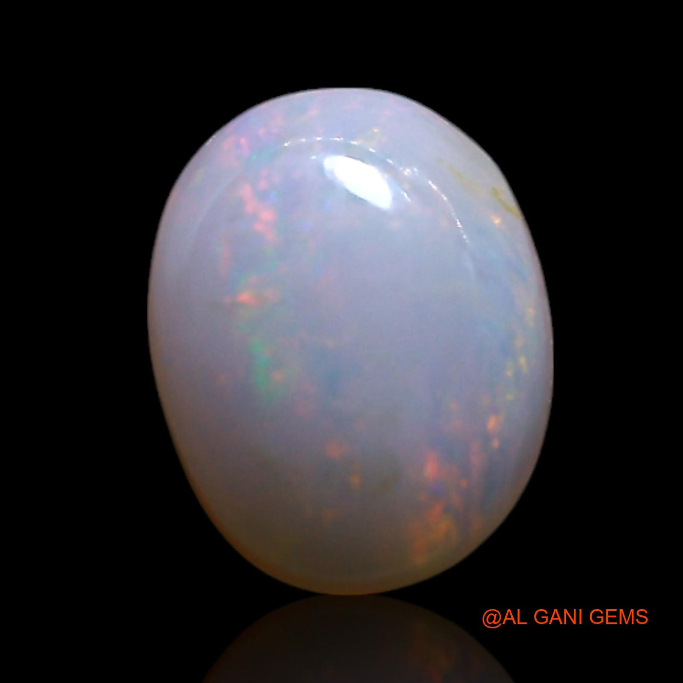 1.00 Cts Natural Australian Fire Opal Oval Cabochon Loose Gemstone For Jewelry 7x6x2 mm AG-324