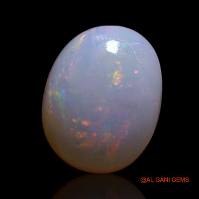 1.00 Cts Natural Australian Fire Opal Oval Cabochon Loose Gemstone For Jewelry 7x6x2 mm AG-324