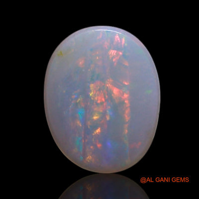 1.00 Cts Natural Australian Fire Opal Oval Cabochon Loose Gemstone For Jewelry 7x6x2 mm AG-324