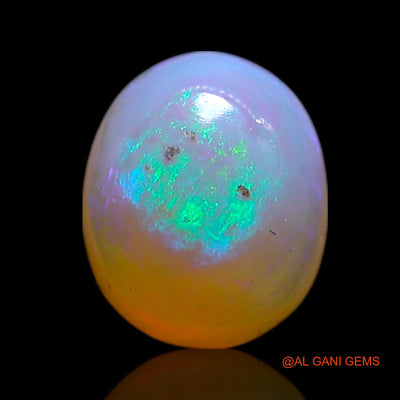 Natural Fire Opal Gemstone 1.35 Cts Loose Oval Cabochon From Australia 7x6x4 mm AG-325