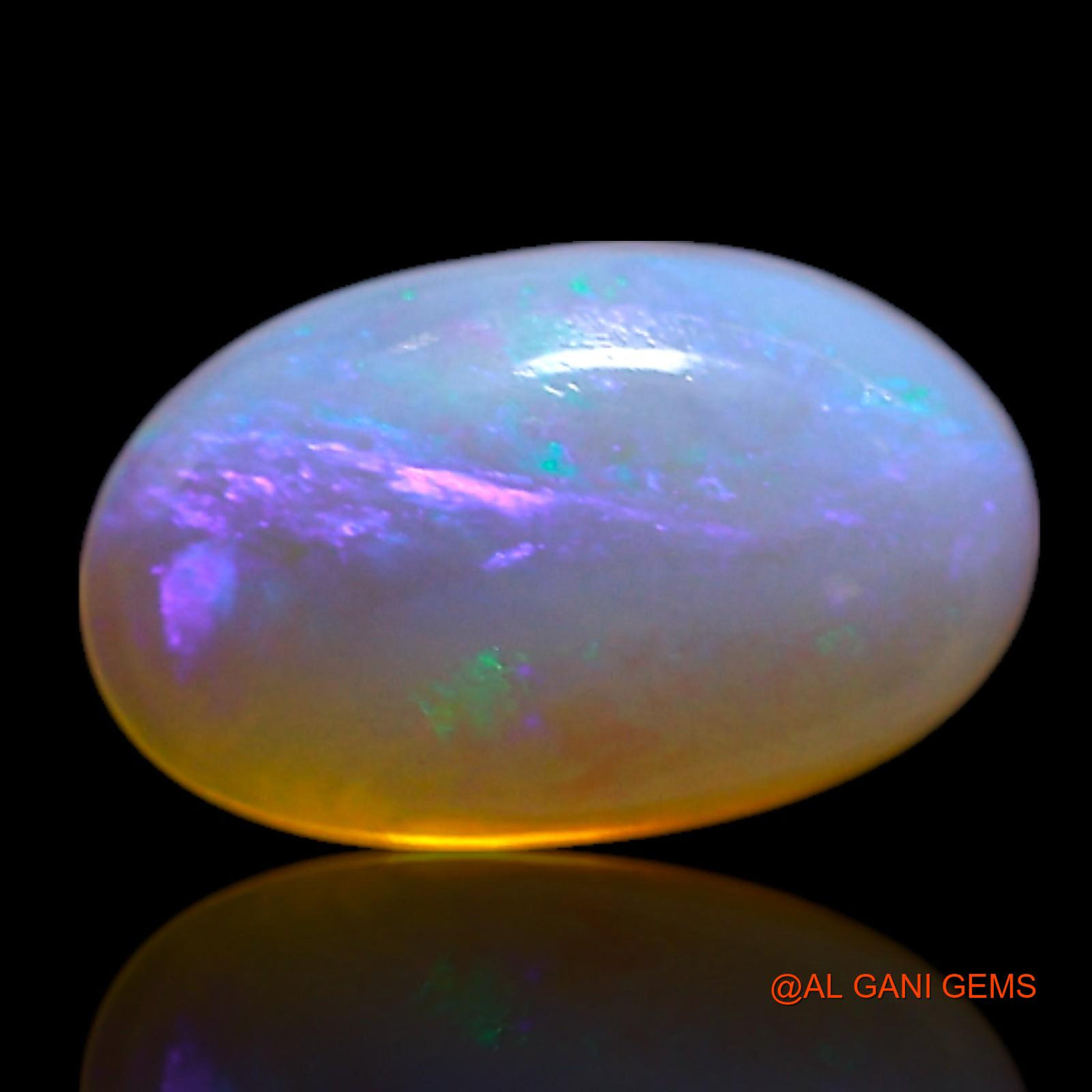 0.90 Cts Natural Australian Fire Opal Loose Gemstone Oval Cabochon 8x5x2 mm AG-326