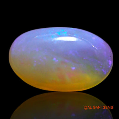 0.90 Cts Natural Australian Fire Opal Loose Gemstone Oval Cabochon 8x5x2 mm AG-326
