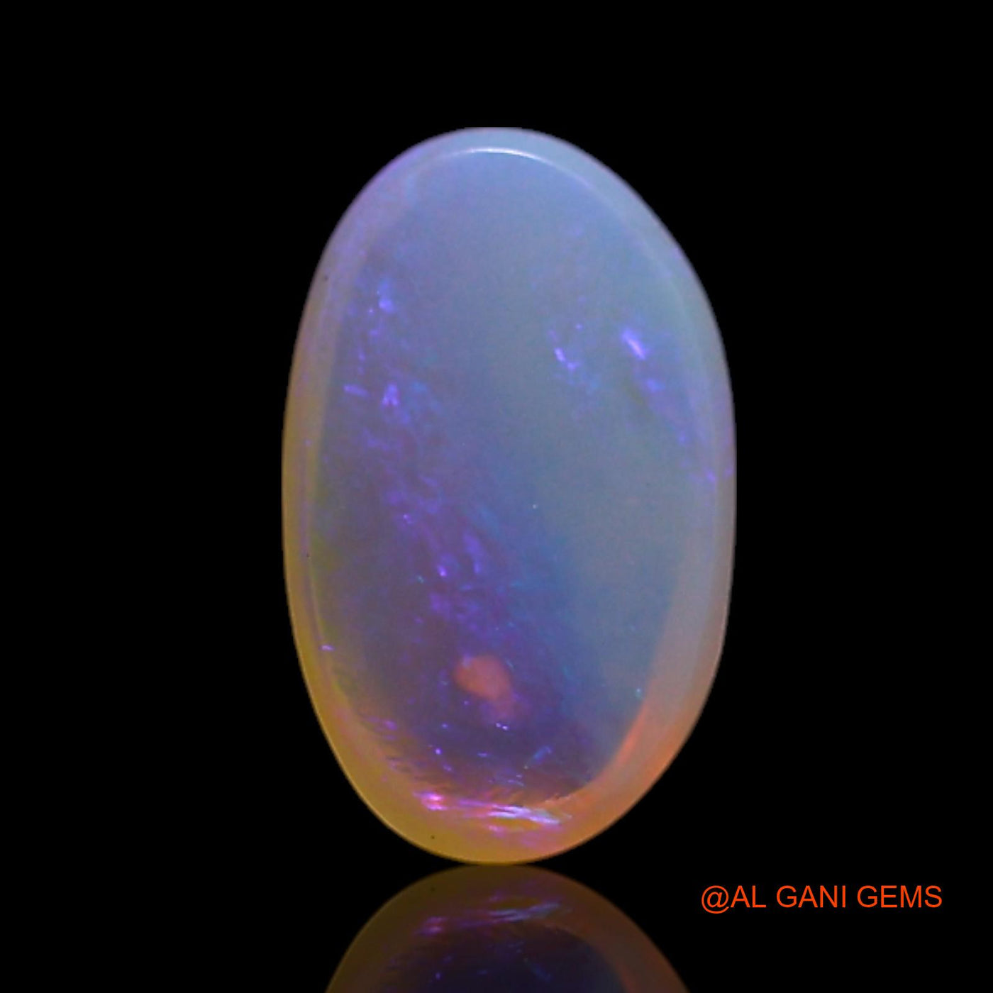 0.90 Cts Natural Australian Fire Opal Loose Gemstone Oval Cabochon 8x5x2 mm AG-326
