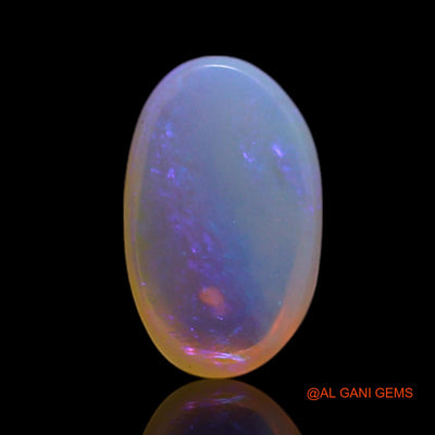 0.90 Cts Natural Australian Fire Opal Loose Gemstone Oval Cabochon 8x5x2 mm AG-326