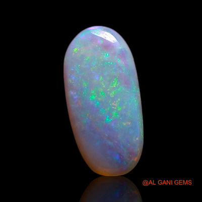 0.45 Cts Natural Australian Fire Opal Loose Gemstone Oval Cabochon 9x4x1 mm AG-327
