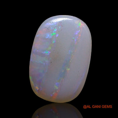 0.85 Cts Natural Australian Fire Opal Oval Cabochon Loose Gemstone For Jewelry 8x5x2 mm AG-328