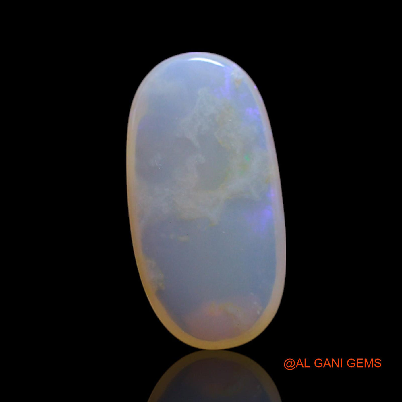 1.40 Cts Natural Australian Fire Opal Loose Gemstone Oval Cabochon 13x6x3 mm AG-32