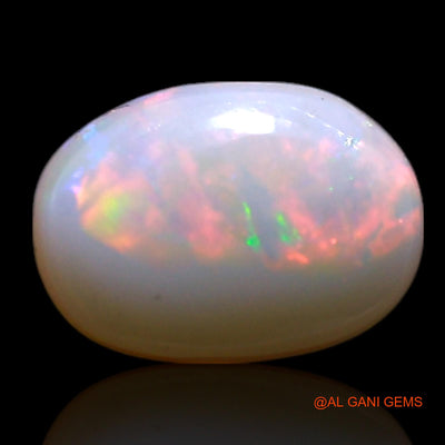 0.65 Cts Natural Australian Fire Opal Loose Gemstone Oval Cabochon 8x5x2 mm AG-330