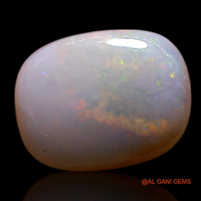 0.90 Cts Unheated Australian Fire Opal Loose Gemstone Oval Cabochon Natural 7x6x2 mm AG-331