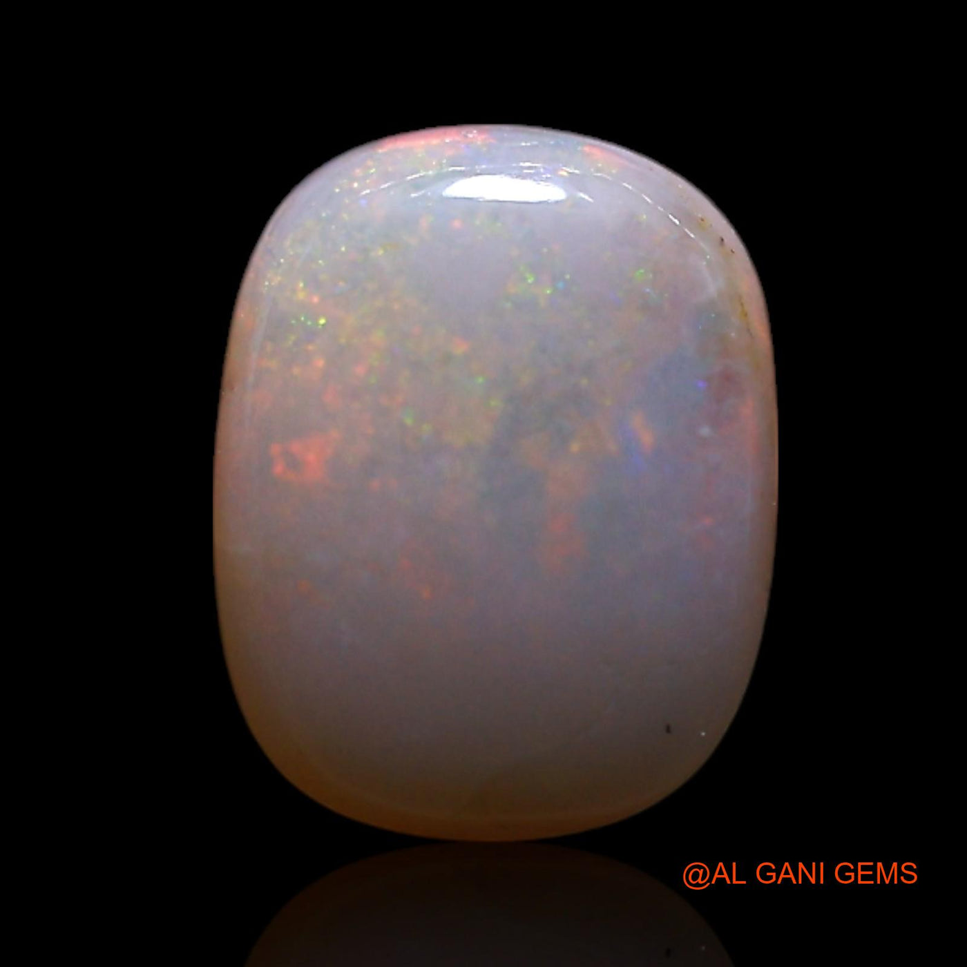 0.90 Cts Unheated Australian Fire Opal Loose Gemstone Oval Cabochon Natural 7x6x2 mm AG-331