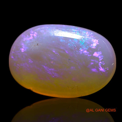 0.80 Cts Unheated Australian Fire Opal Loose Gemstone Oval Cabochon Natural 8x5x2 mm AG-332