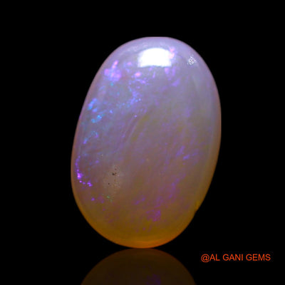 0.80 Cts Unheated Australian Fire Opal Loose Gemstone Oval Cabochon Natural 8x5x2 mm AG-332