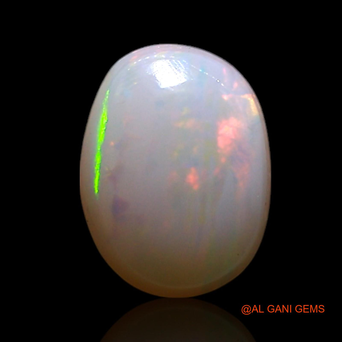 0.90 Cts Unheated Australian Fire Opal Loose Gemstone Oval Cabochon Natural 7x6x2 mm AG-334