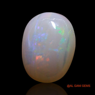 0.90 Cts Unheated Australian Fire Opal Loose Gemstone Oval Cabochon Natural 7x6x2 mm AG-334