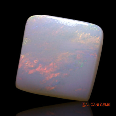 0.80 Cts Natural Australian Fire Opal Loose Gemstone Square Cabochon 6x6x1 mm AG-335