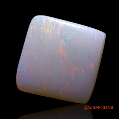 0.80 Cts Natural Australian Fire Opal Loose Gemstone Square Cabochon 6x6x1 mm AG-335
