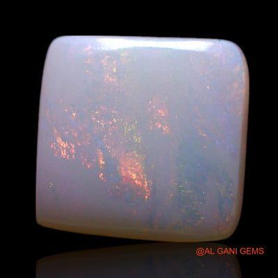0.80 Cts Natural Australian Fire Opal Loose Gemstone Square Cabochon 6x6x1 mm AG-335