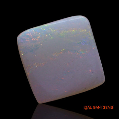 0.80 Cts Natural Australian Fire Opal Loose Gemstone Square Cabochon 6x6x1 mm AG-335