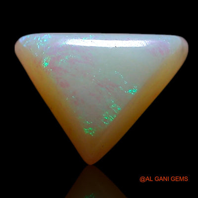 0.85 Cts Natural Australian Fire Opal Loose Gemstone Trillion Cabochon 7x6x3 mm AG-336