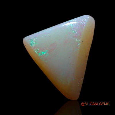 0.85 Cts Natural Australian Fire Opal Loose Gemstone Trillion Cabochon 7x6x3 mm AG-336
