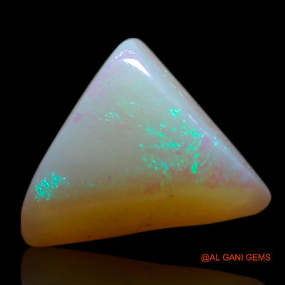 0.85 Cts Natural Australian Fire Opal Loose Gemstone Trillion Cabochon 7x6x3 mm AG-336