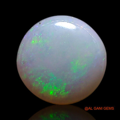0.60 Cts Natural Australian Fire Opal Loose Gemstone Round Cabochon 7x7x1 mm AG-338