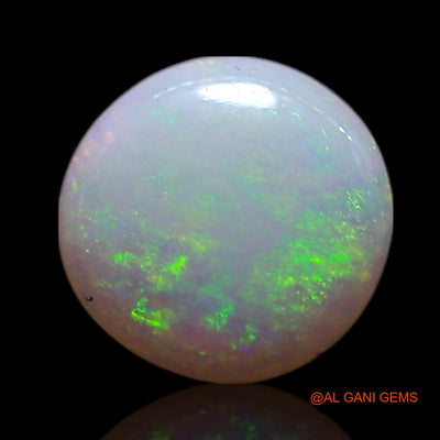 0.60 Cts Natural Australian Fire Opal Loose Gemstone Round Cabochon 7x7x1 mm AG-338