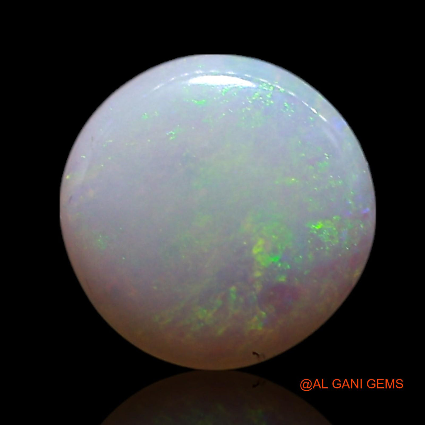0.60 Cts Natural Australian Fire Opal Loose Gemstone Round Cabochon 7x7x1 mm AG-338