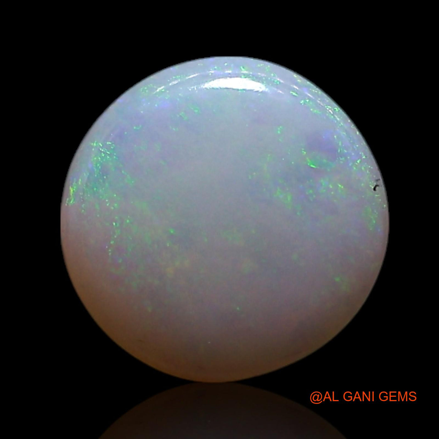 0.60 Cts Natural Australian Fire Opal Loose Gemstone Round Cabochon 7x7x1 mm AG-338