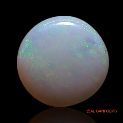 0.60 Cts Natural Australian Fire Opal Loose Gemstone Round Cabochon 7x7x1 mm AG-338