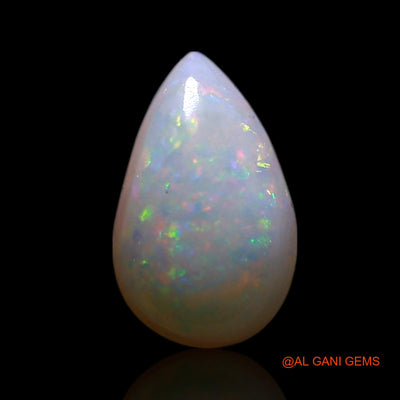 0.70 Cts Natural Australian Fire Opal Loose Gemstone Pear Cabochon 8x5x2 mm AG-341