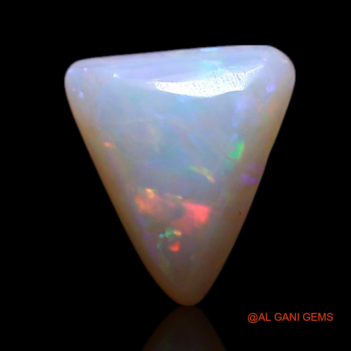 Natural Fire Opal Gemstone 0.50 Cts Loose Trillion Cabochon From Australia 7x6x2 mm AG-342