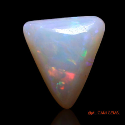 Natural Fire Opal Gemstone 0.50 Cts Loose Trillion Cabochon From Australia 7x6x2 mm AG-342