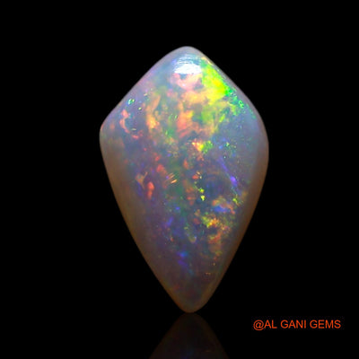 0.50 Cts Unheated Australian Fire Opal Loose Gemstone Fancy Cabochon Natural 8x5x2 mm AG-343
